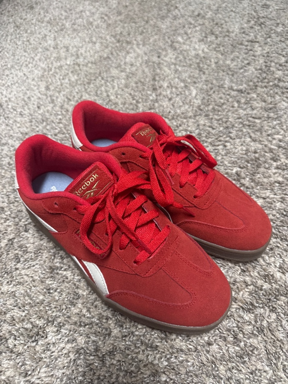 Reebok Women’s Club C 85 Vintage Red Suede Sneakers Size 9
